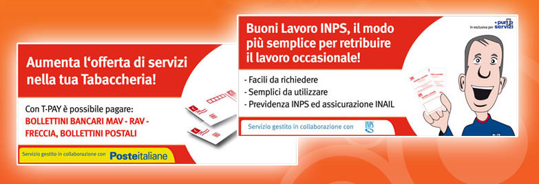 Punto Banca 5 a Torino alla tabaccheria Ponchielli zona barriera di Milano, voucher buono lavoro per colf, pagamento f24, bollettini bancari, ricariche postpay